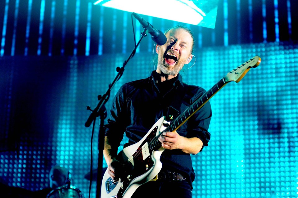 Radiohead in het Sportpaleis in 2012  