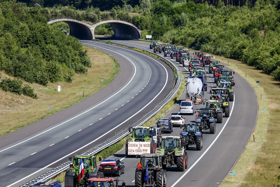 Enkele dagen geleden protesteerden de boeren in Nederland ook al.  