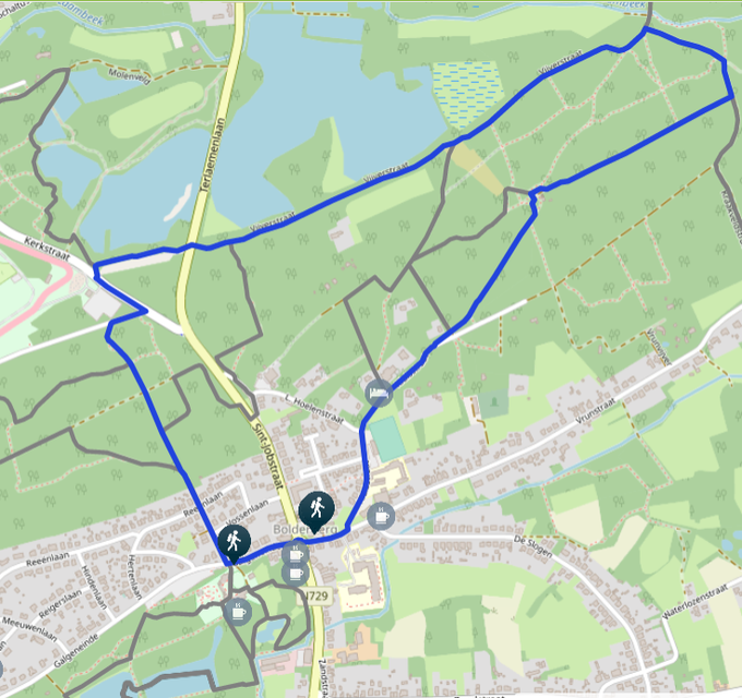 De blauwe route in Heusden-Zolder 