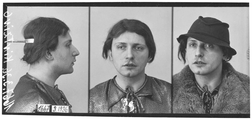 Gerechtelijke identiteitsfoto van Fritz Kitzing in 1936. Hij werd naar het concentratiekamp van Sachsenhausen gestuurd, zonder vorm van proces. Een jaar later werd hij vrijgelaten. In 1938 werd hij opnieuw opgepakt.