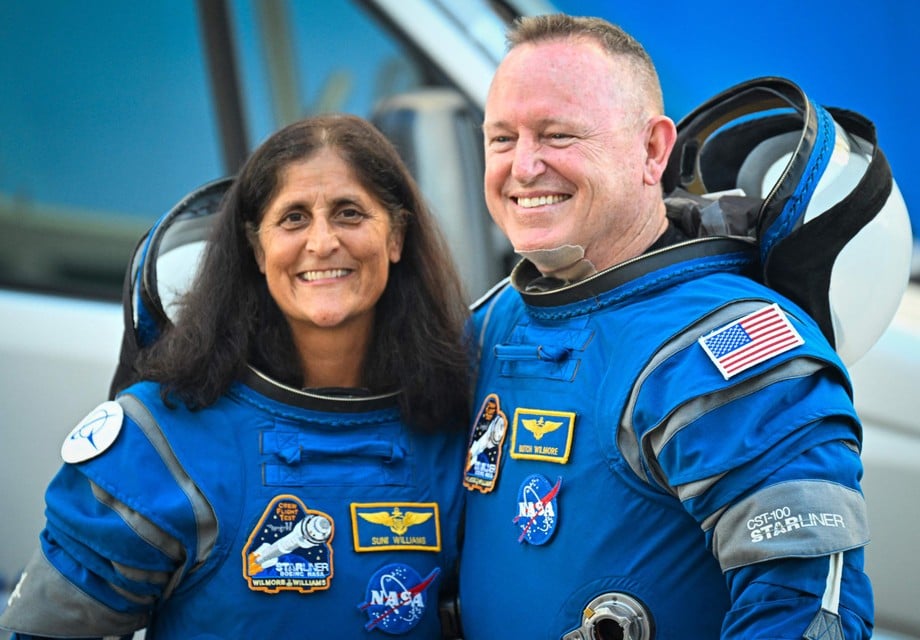 Sunita Williams and Butch Wilmore before their departure