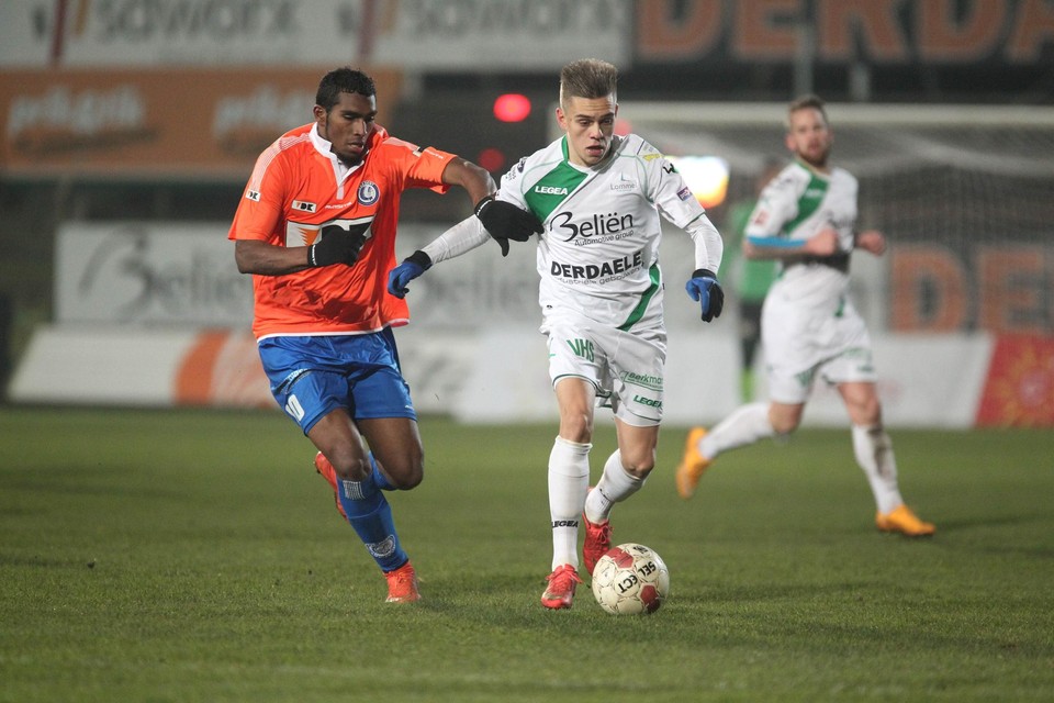 In het vorige bekerduel tussen Lommel en AA Gent in 2014 droeg Leandro Trossard nog het shirt van Lommel. 