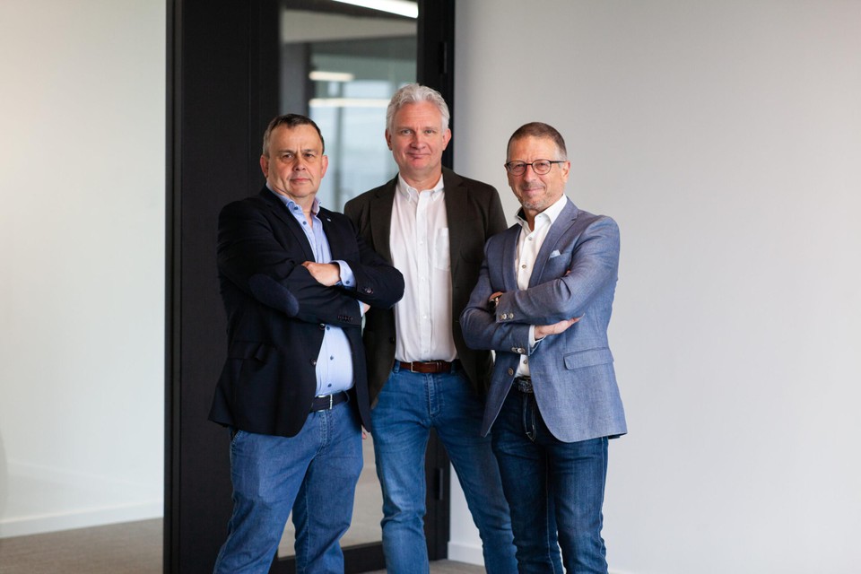 Luc Achten, Peter Jans en Johan Deroy van Essec Group.