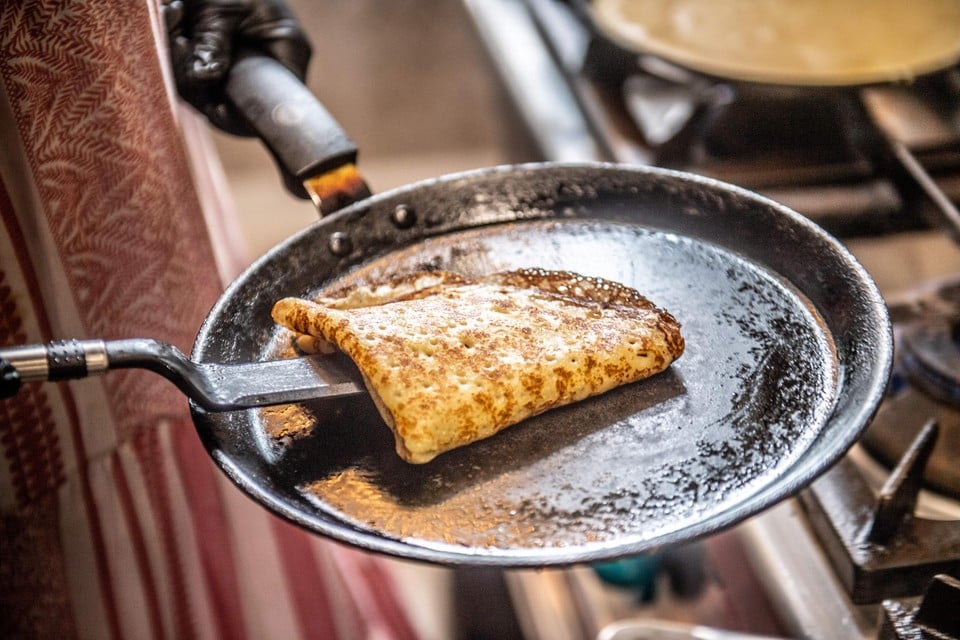 Bij Brasserie De Statie in Wilderen kan je even uitblazen met een lekkere pannenkoek. 