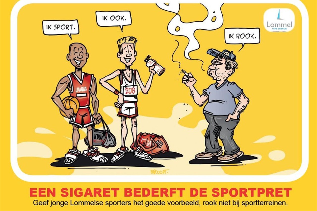 Ludieke Cartoons Ontmoedigen Roken Aan Jeugdsportcentra Lommel Het Belang Van Limburg Mobile