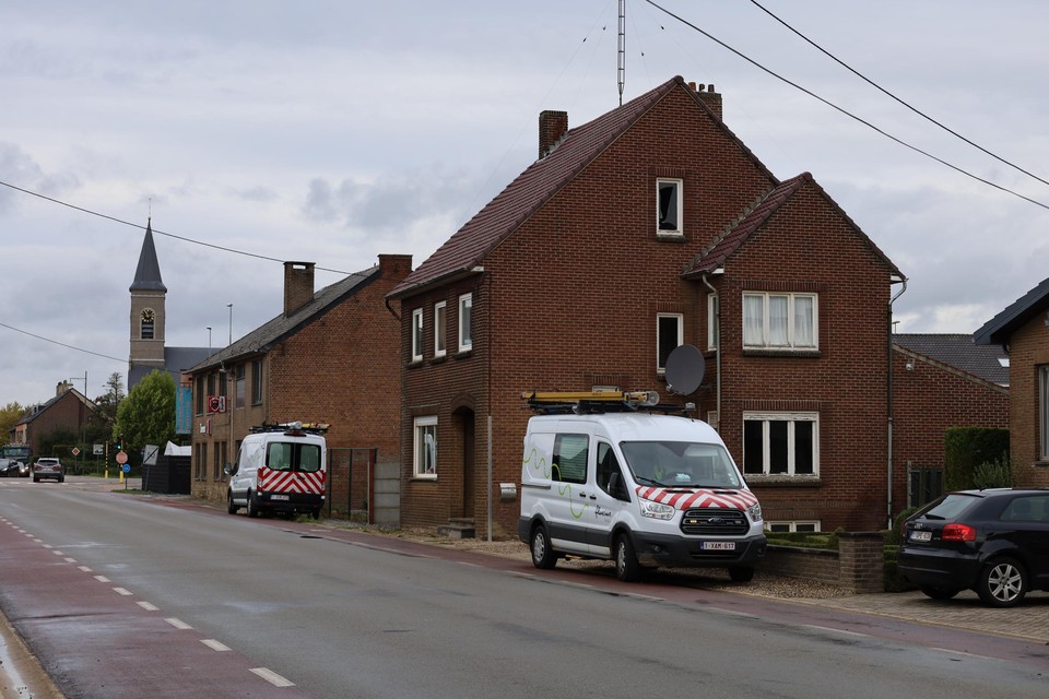 Het huis in de Kempenstraat in Rotem. 