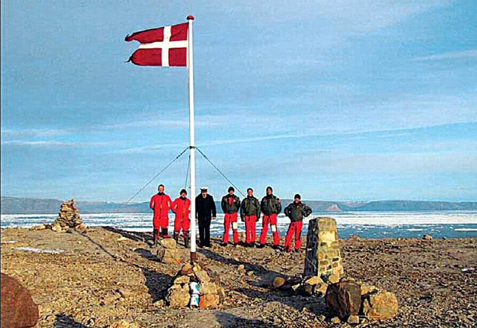 Archiefbeeld: Deense soldaten op Hanseiland in 2005. 