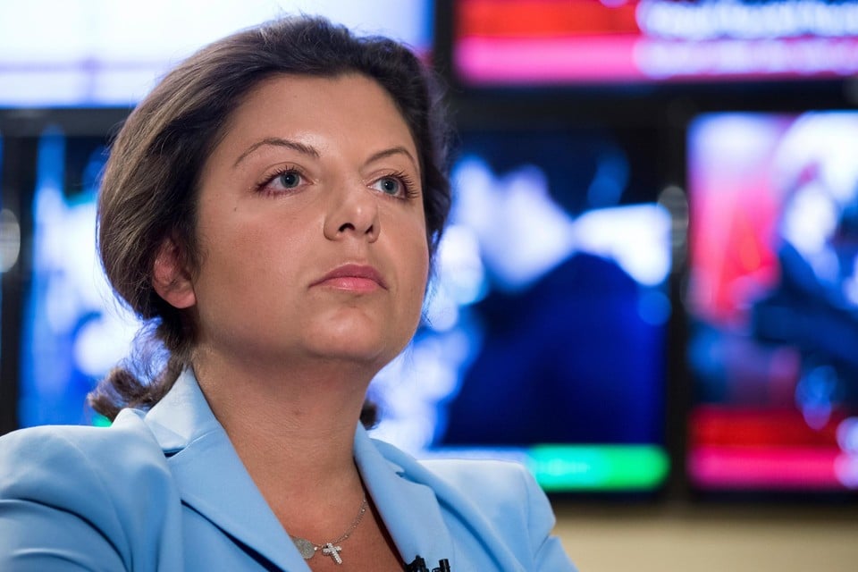 Margarita Simonian, de hoofdredactrice van staatszender RT, zou een van de beoogde doelwitten geweest zijn.