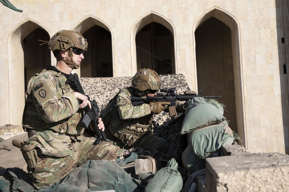 Archiefbeeld Amerikaanse soldaten in Bagdad 