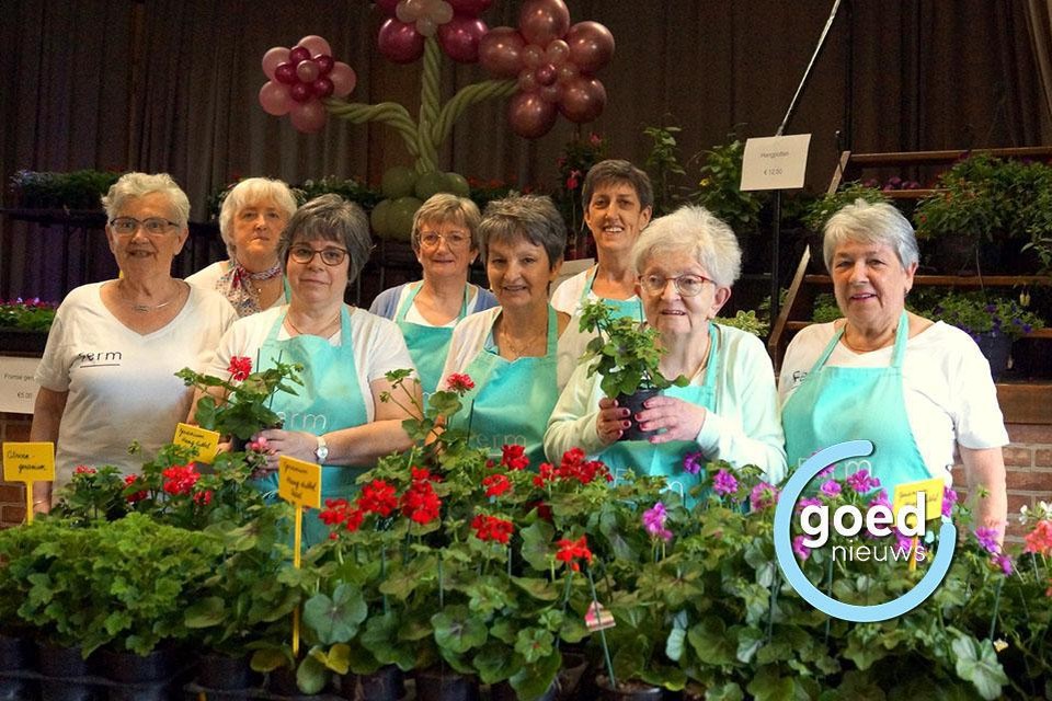 De jaarlijkse bloemenmarkt is voor de dames van Ferm Vechmaal de afsluiter van het werkjaar.