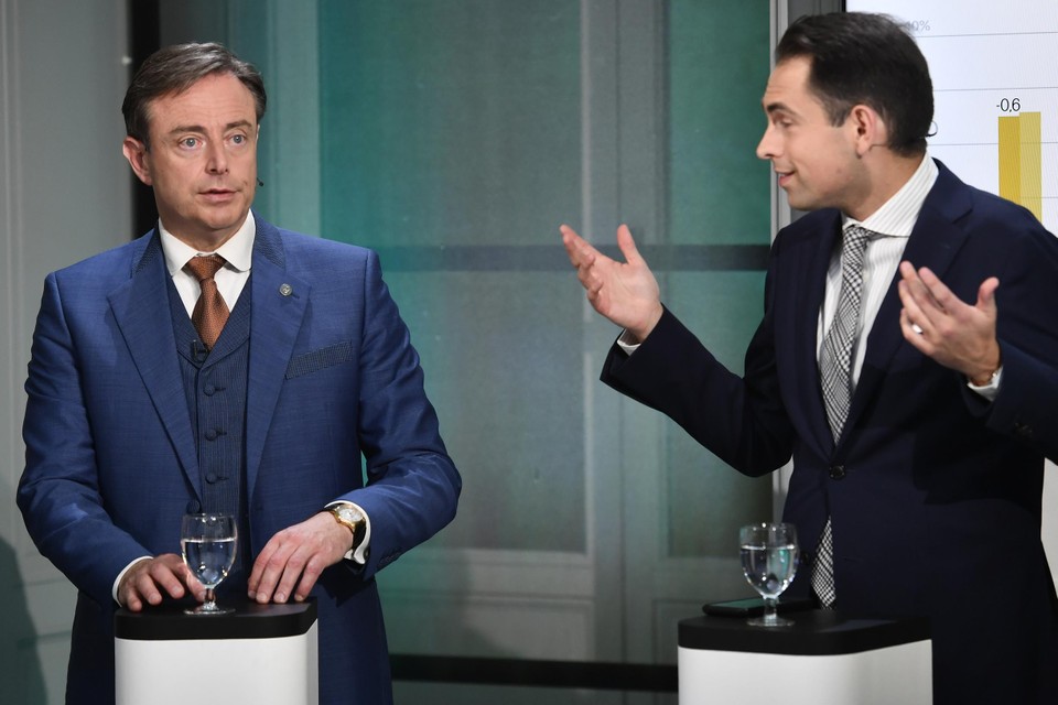 Bart De Wever en Tom Van Grieken blijven ‘big spenders’ op sociale media. 