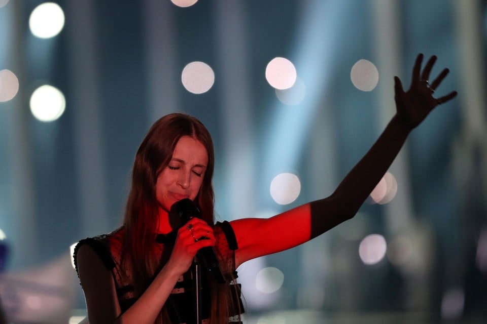 Sennek op het Eurovisiesongfestival in 2018: ‘Ik zag eruit als een lijk.’ 