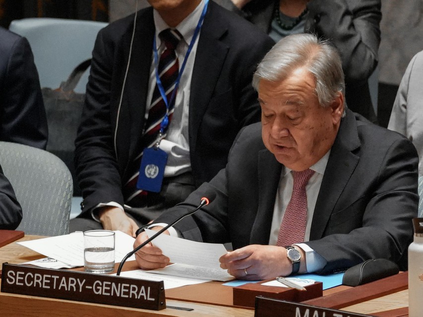 VN-secretaris-generaal Antonio Guterres sloeg alarm in de VN-Veiligheidsraad.
