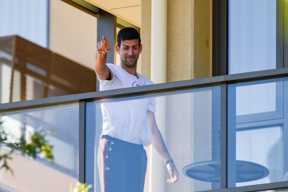 Novak Djokovic vindt geen gehoor bij de Australische autoriteiten. 