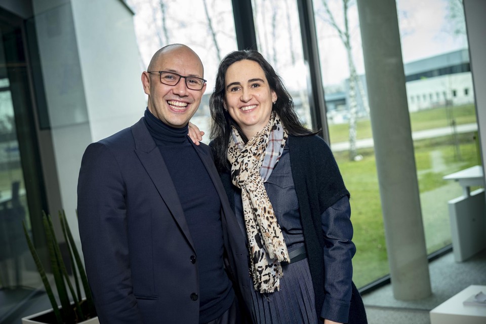 Robin Bruninx en echtgenote Sandra Deraeve, oprichters van Encon en eerste winnaars van de Limburgse Klimaatprijs. 