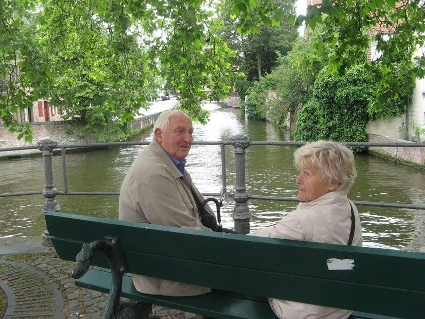 Roger Hermans (71) uit Hasselt en zijn partner Gerda. 