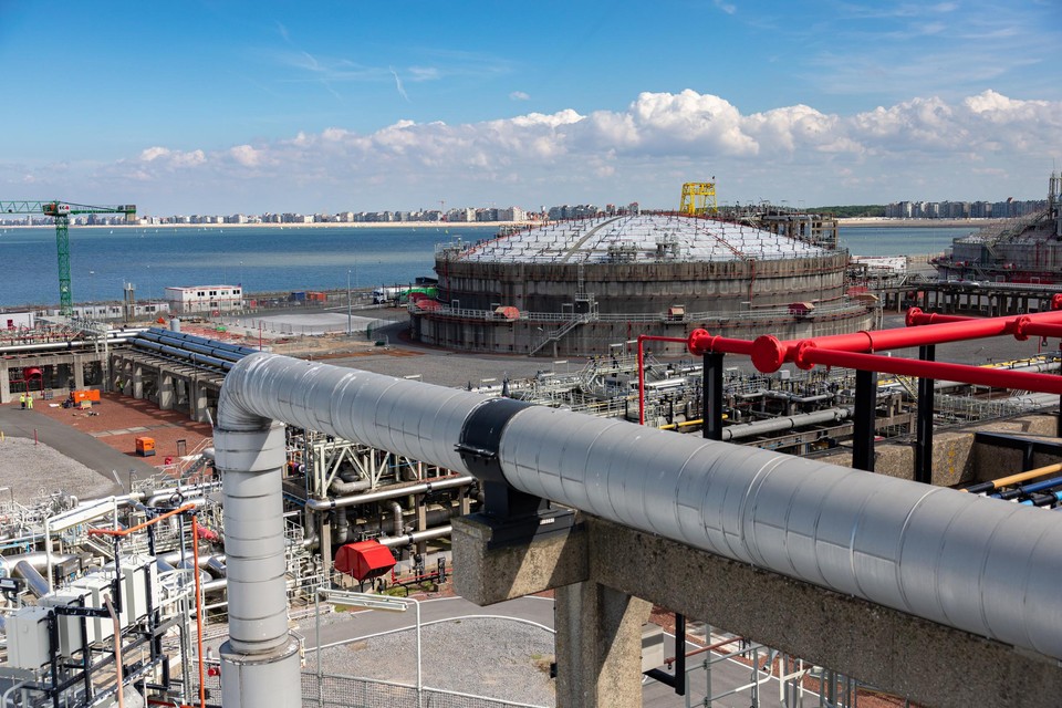 De LNG-terminal in Zeebrugge.