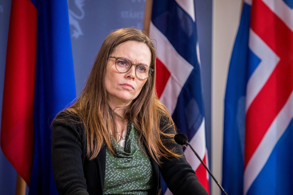 De IJslandse premier Katrin Jakobsdottir. 