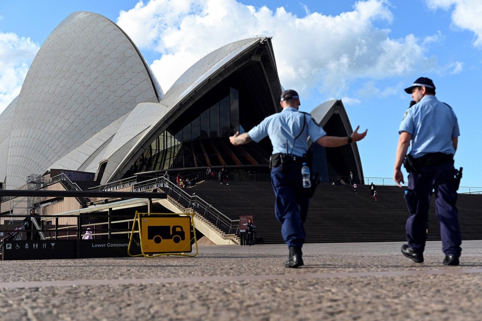 Themabeeld: politie in Sydney. 