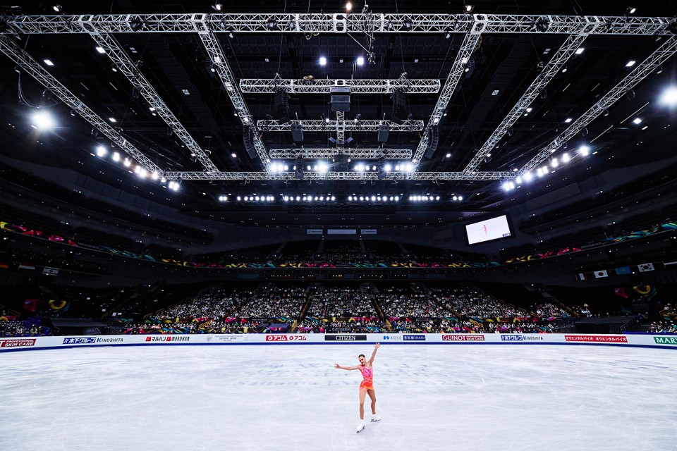 Loena Hendrickx in de imposante Saitama Super Arena.