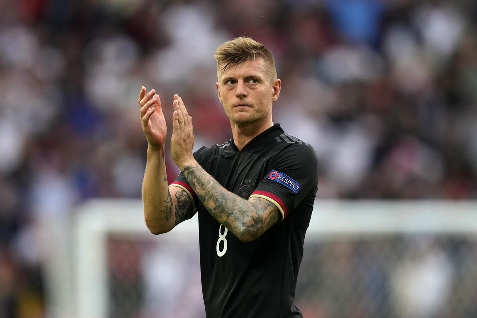 Kroos speelde zijn voorlopig laatste match voor Duitsland op het EK 2021 tegen Engeland (2-0-nederlaag).