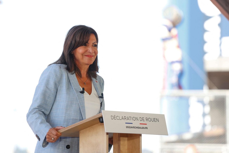 Hidalgo kondigde haar kandidatuur aan tijdens een speech in Rouen. 
