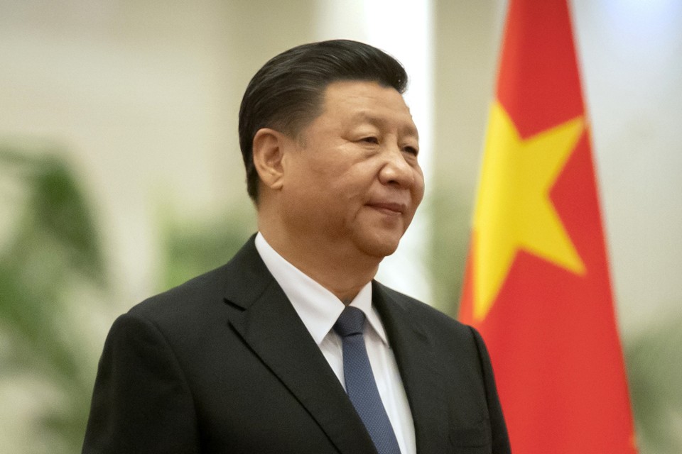 Xi Jinping, de president van China. 