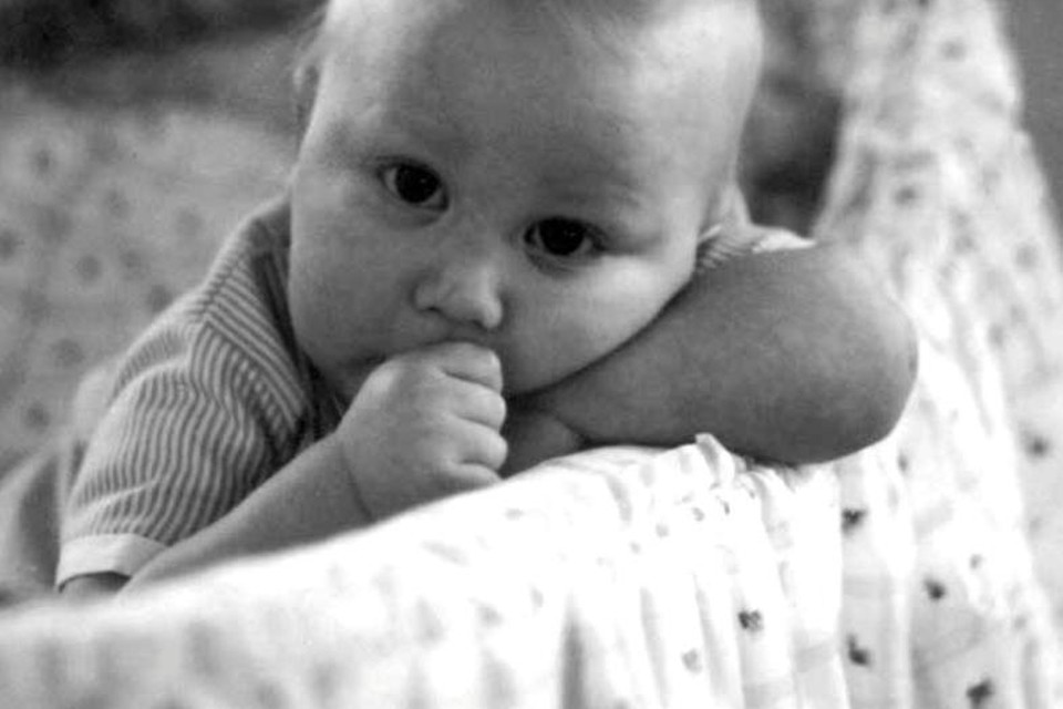 Prins Filip als baby