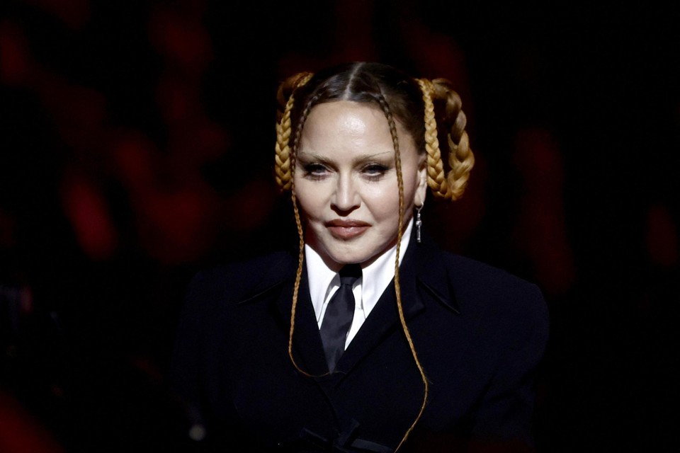 Zo zag Madonna er tijdens de Grammy’s uit.