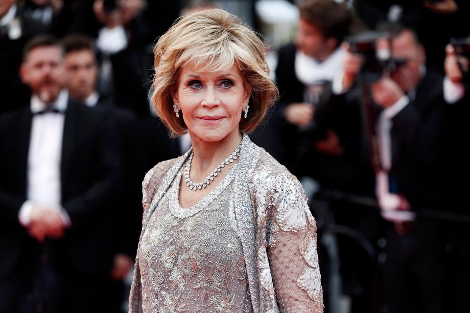 Jane Fonda in Cannes dit jaar. 