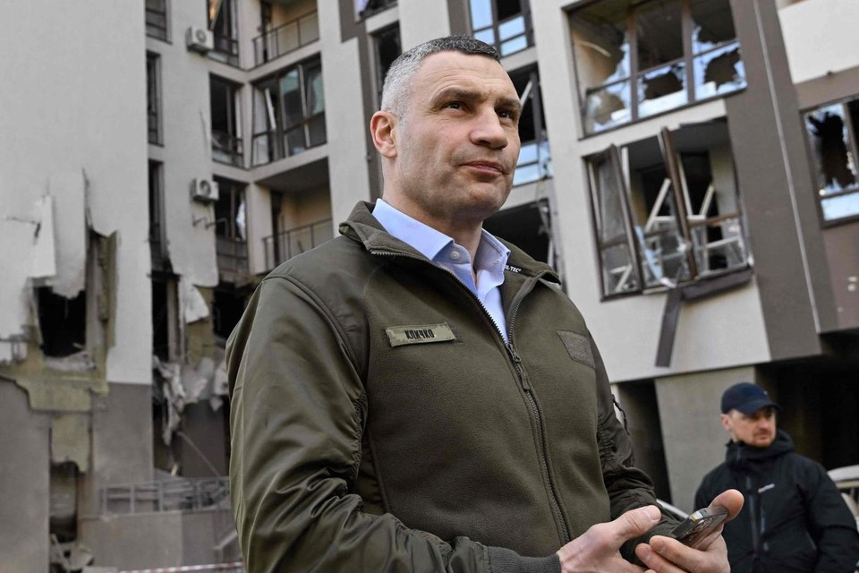 Vitali Klitschko, de burgemeester van Kiev. 