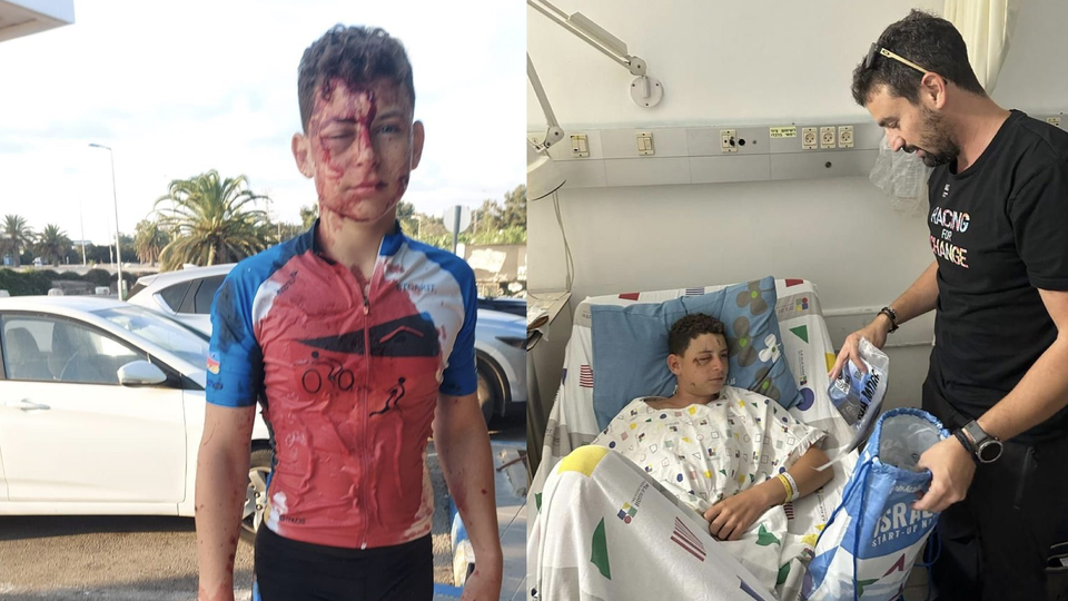 Een van de 15-jarige wielrenners die maar net kon ontsnappen aan de terroristen.
