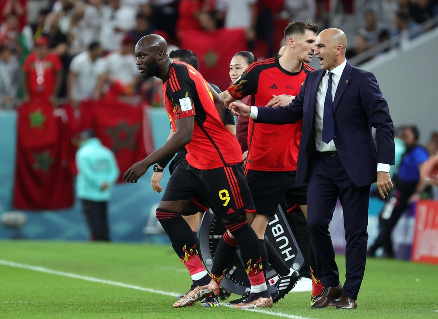 Roberto Martinez liet Romelu Lukaku invallen tegen Marokko: “Als ik vandaag een beslissing zou moeten nemen, start hij niet tegen Kroatië.” 
