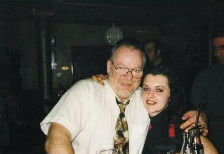 Priscilla Leurs met haar vader Willy.