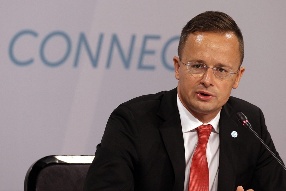 Hongaars minister van Buitenlandse Zaken Péter Szijjártó.
