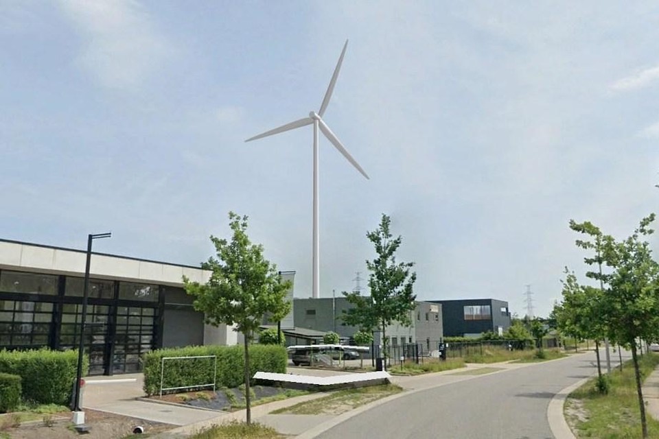 De 125 meter hoge windturbine wordt dit jaar rechtgetrokken langs de Kieleberg in Munsterbilzen.