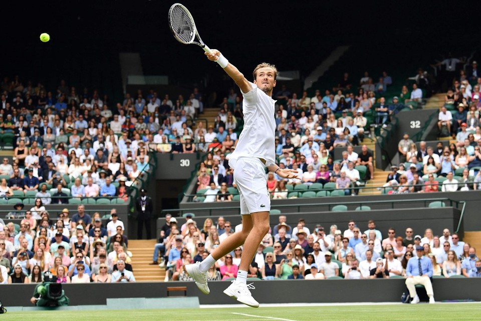 Wimbledon wenst geen dit jaar geen Russen, zoals Daniil Medvedev. 