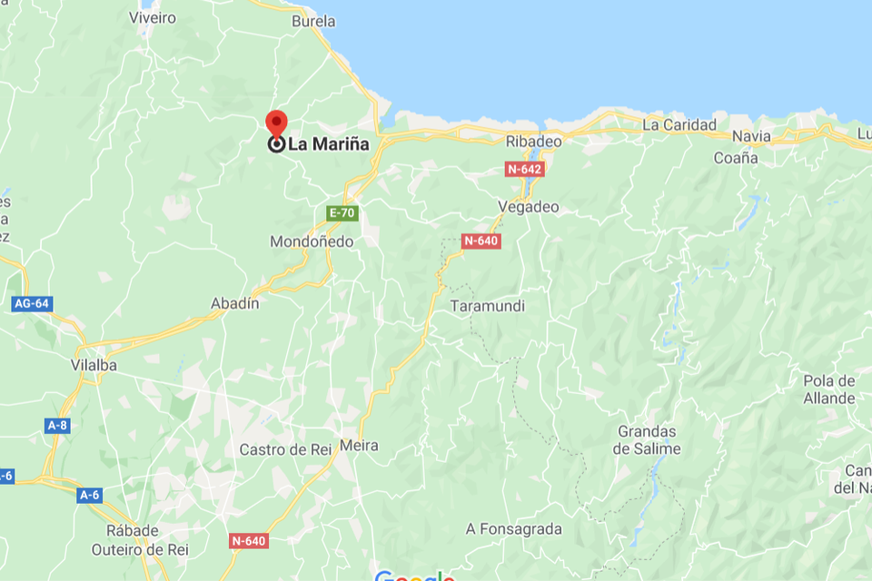 La Mariña ligt in het noorden van Galicië 