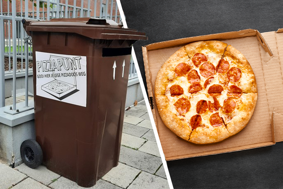 De speciale pizzacontainers staan op vier plaatsen in Diepenbeek.