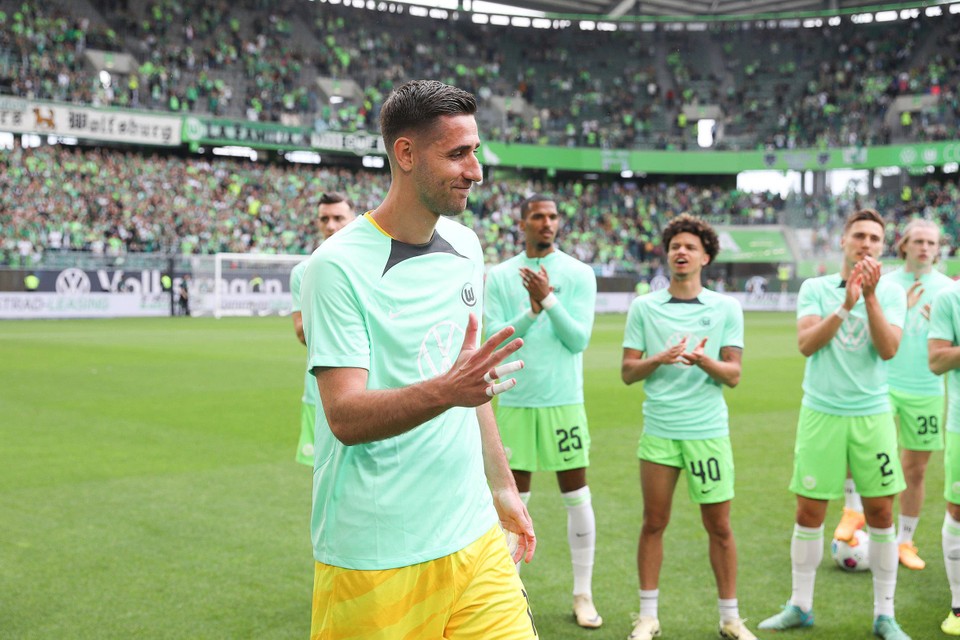 Casteels neemt na negen jaar afscheid bij Wolfsburg.