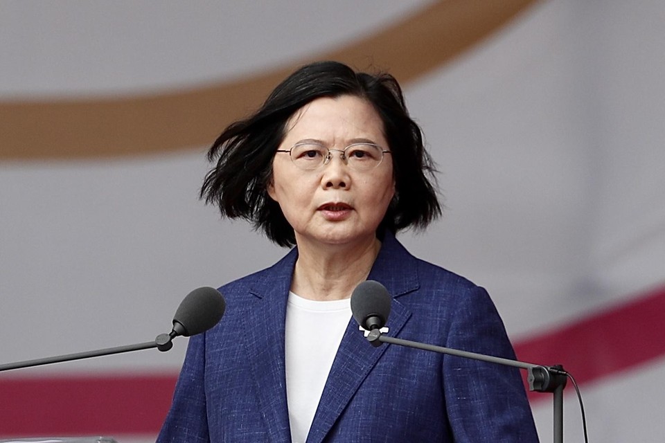 President Tsai Ing-wen deed de uitspraken tijdens de viering van de nationale feestdag  