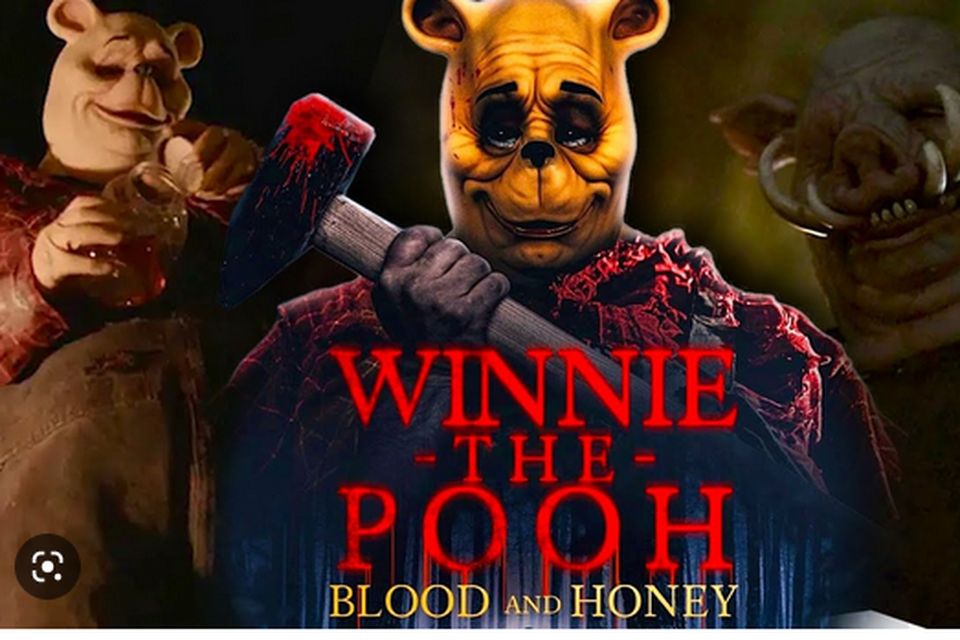 De affiche van Winnie the Pooh: blood and honey. 