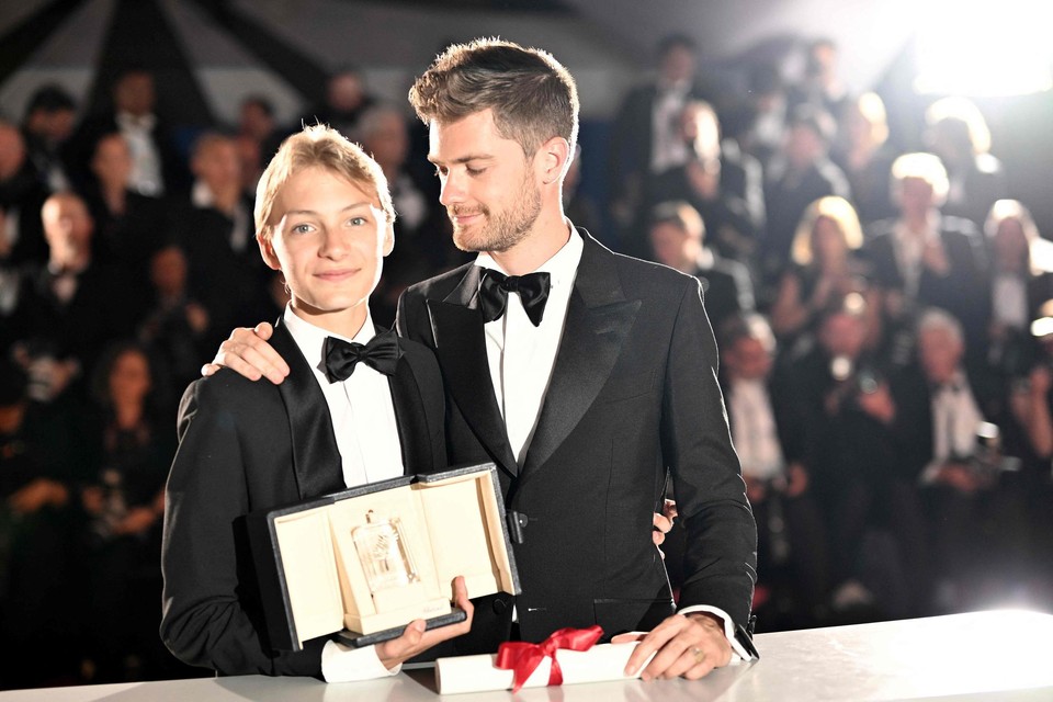 Na een pak prijzen, waaronder de Grand Prix in Cannes (foto), pakt ‘Close’ van Lukas Dhont (r.) een belangrijke award in aanloop naar de Oscars. 