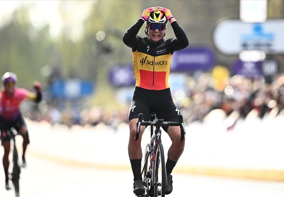 Kopecky won vorig jaar de Ronde in haar Belgische driekleur.
