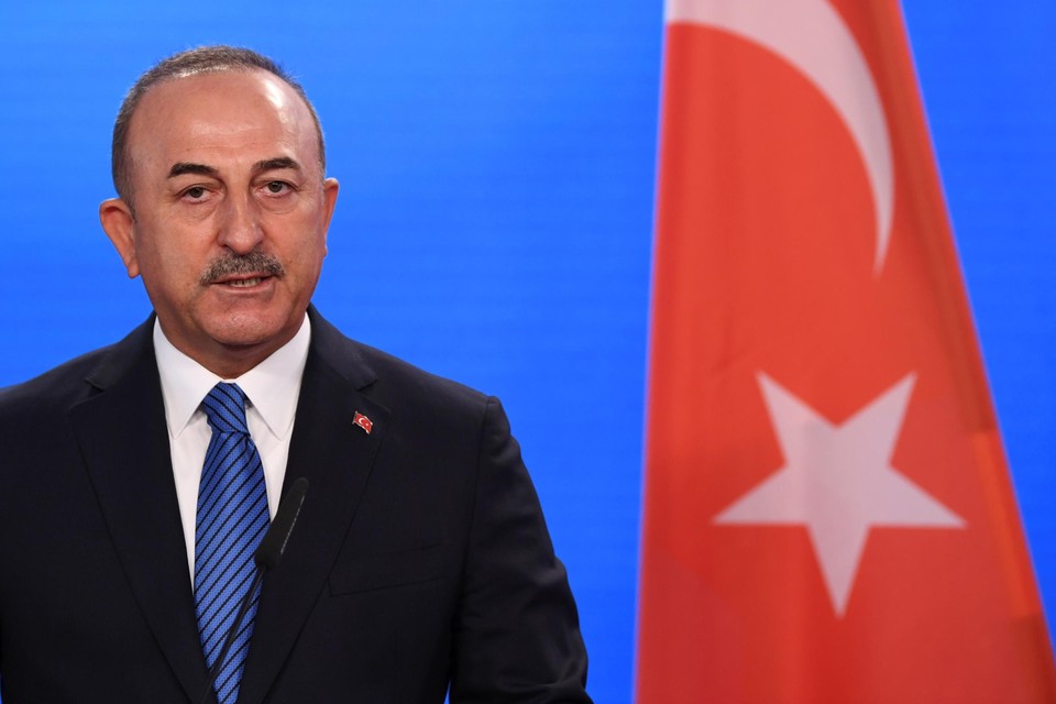 Turkse minister van Buitenlandse Zaken Mevlut Cavusoglu  