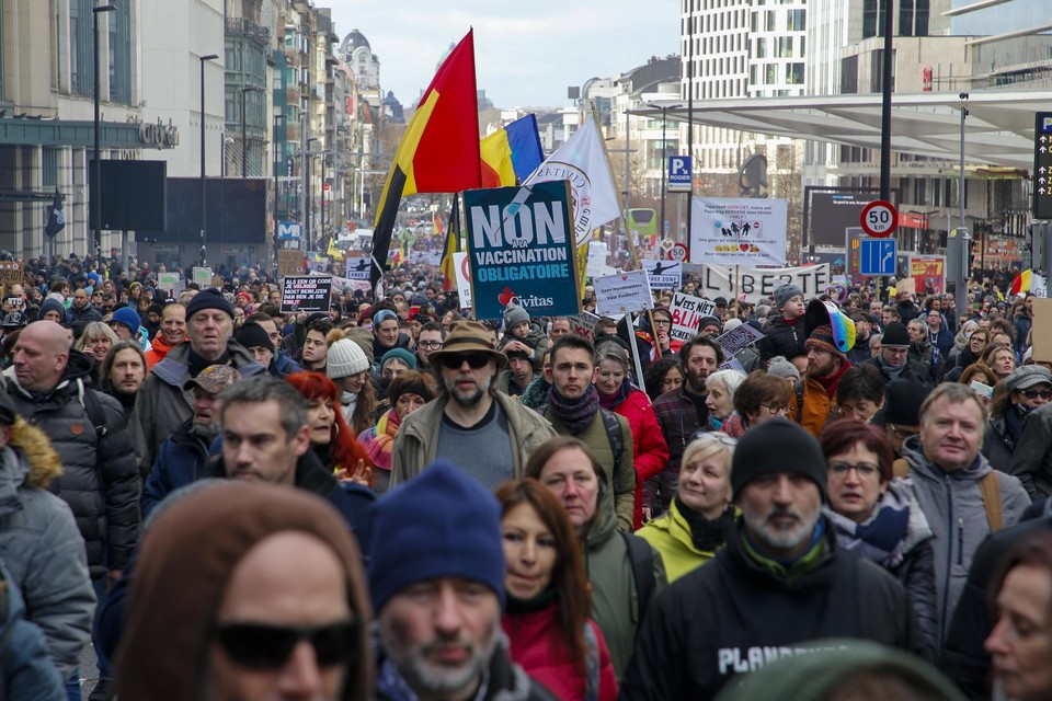 De betoging van zondag is niet de eerste. Onder meer op zondag  9 januari werd al betoogd in Brussel (archiefbeeld) 