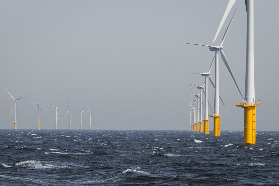 De windmolens op zee leverden 60 procent meer energie dan vorig jaar. 