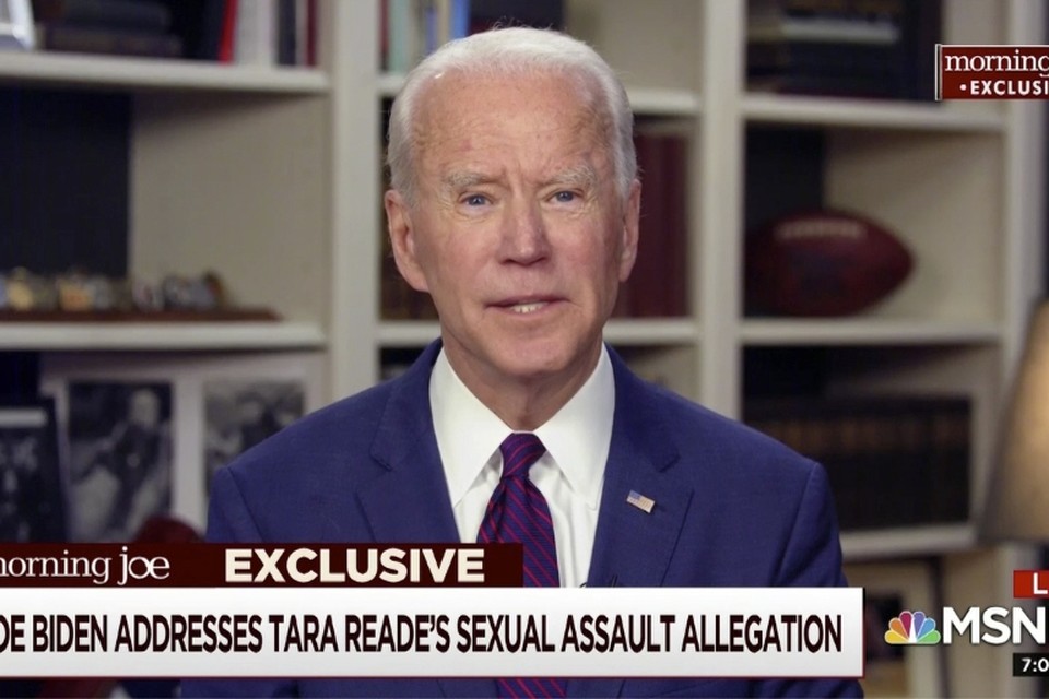 Joe Biden sprak voor het eerst over de aantijgingen van seksueel geweld tegen hem. 