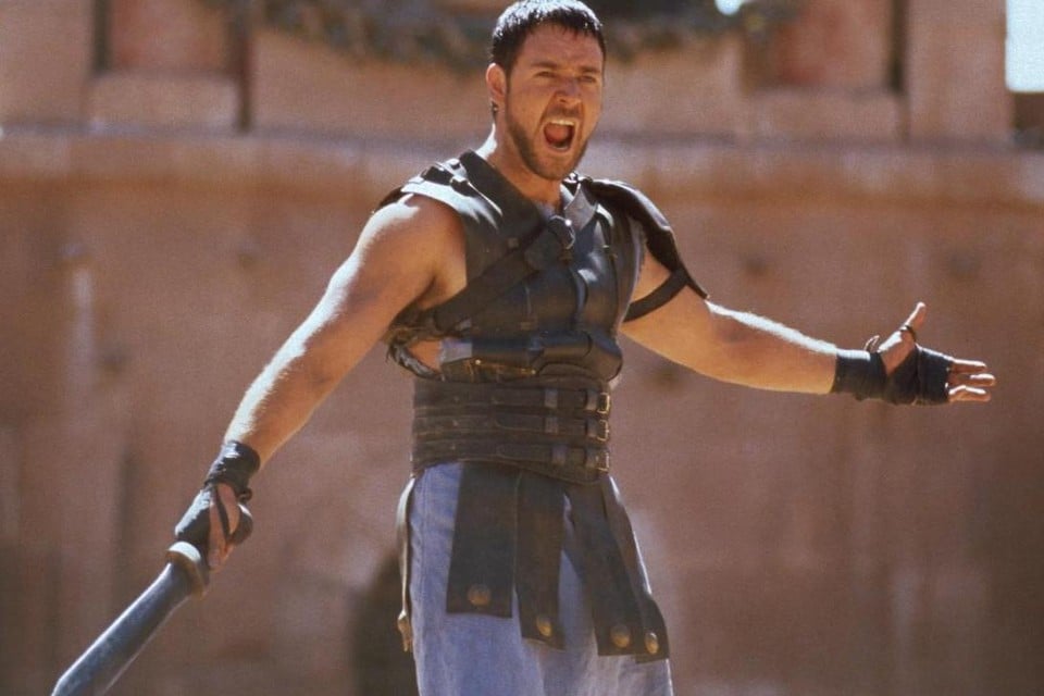 Russel Crowe in de film ‘Gladiator’ (2000).