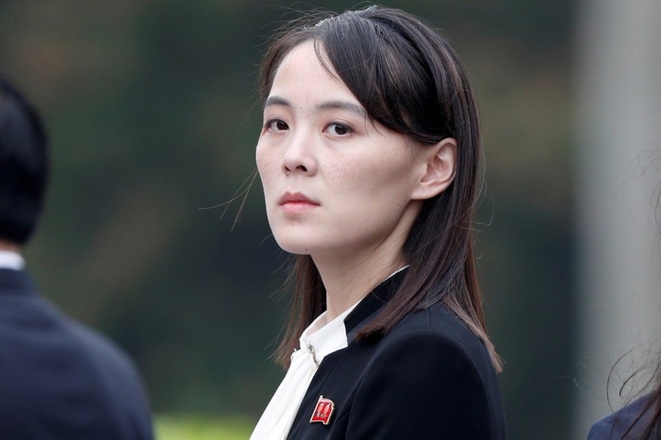 Kim Yo-jong, de jongere zus van de Noord-Koreaanse leider Kim Jong-un. 